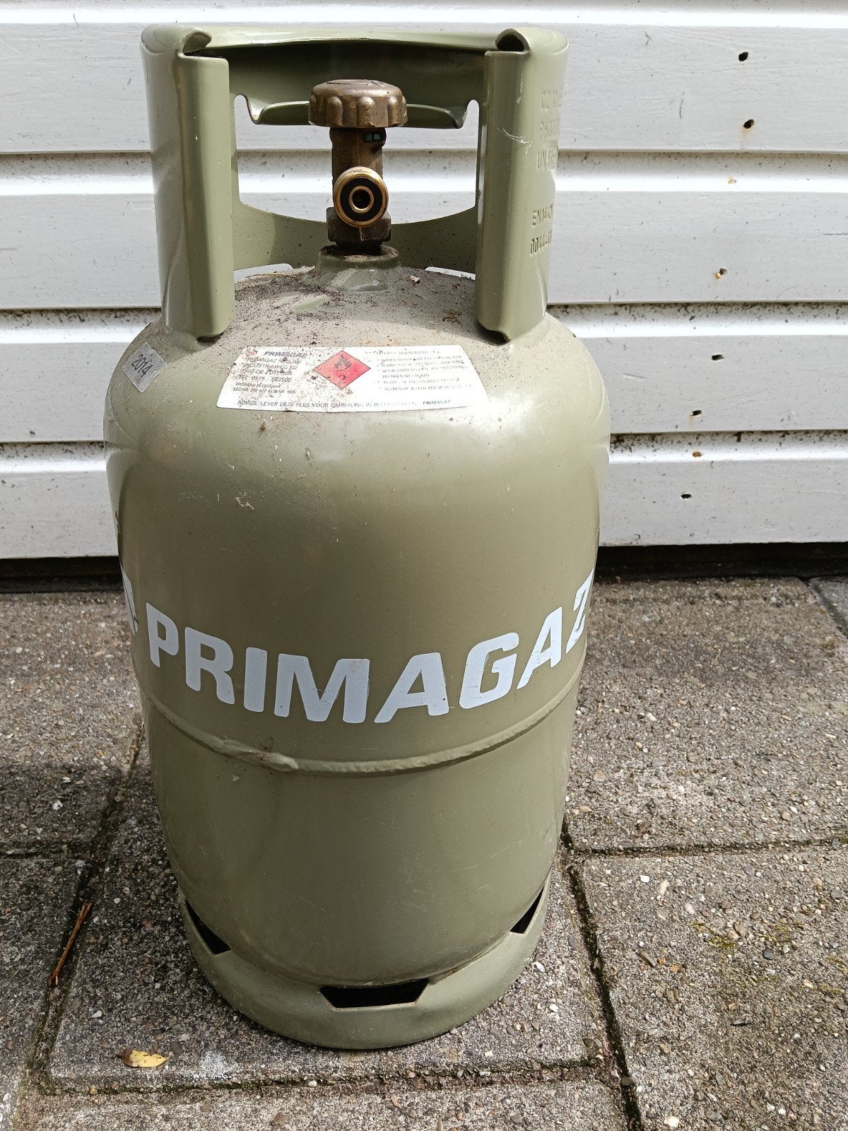 Stalen Butaan Gasfles Primagaz 5 Kg Leeg, Ophalen, Gebruikt