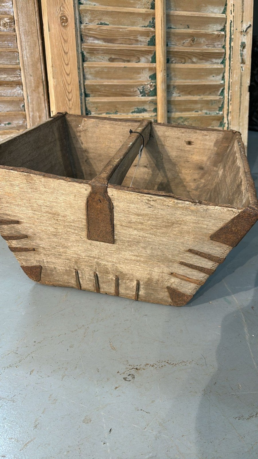 Brocante Landelijke Oude Chinese Rijstbak., Ophalen of Verzenden, Gebruikt, Minder dan 50 cm