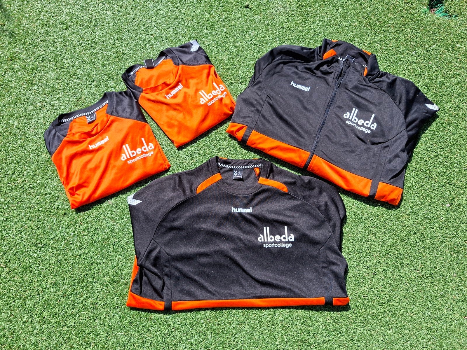 Hummel sportkleding - Albeda Sportcollege, Maat 52/54 (L), Zwart, Ophalen of Verzenden, Gedragen