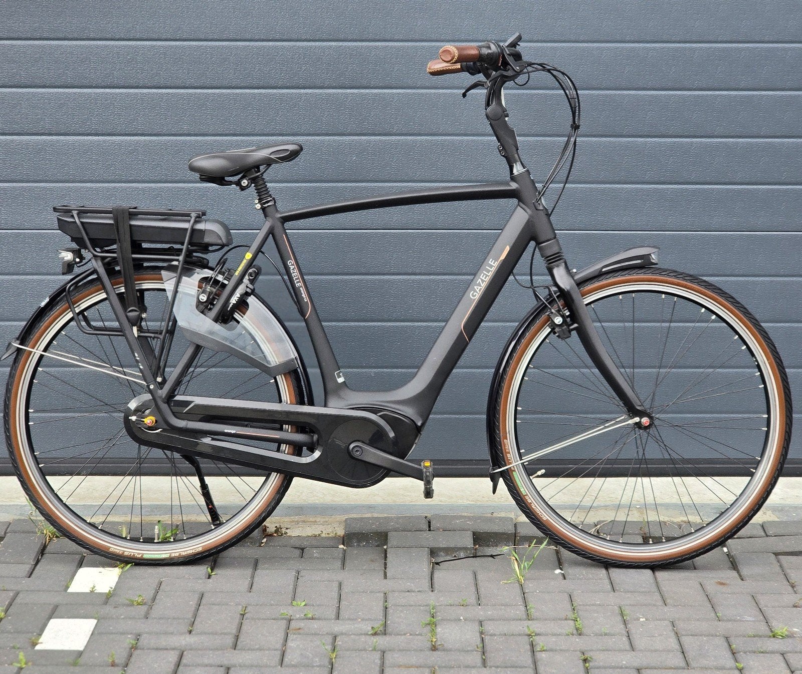 Gazelle orange c8 elektrische herenfiets, Fietsen en Brommers, Fietsen | Heren | Herenfietsen, Ophalen, Zo goed als nieuw