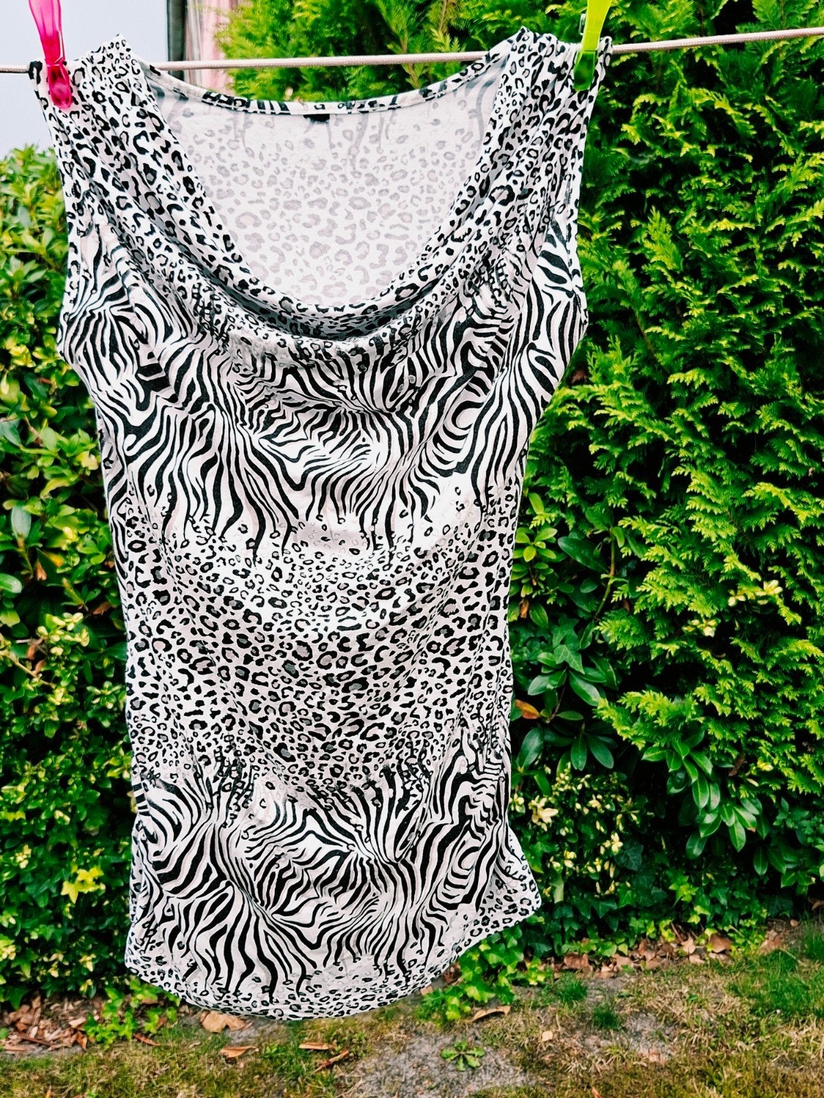 zw/wit jurkje zebra dierenprint maat 38, Kleding | Dames, Jurken, Maat 38/40 (M), Wit, Ophalen of Verzenden, Zo goed als nieuw