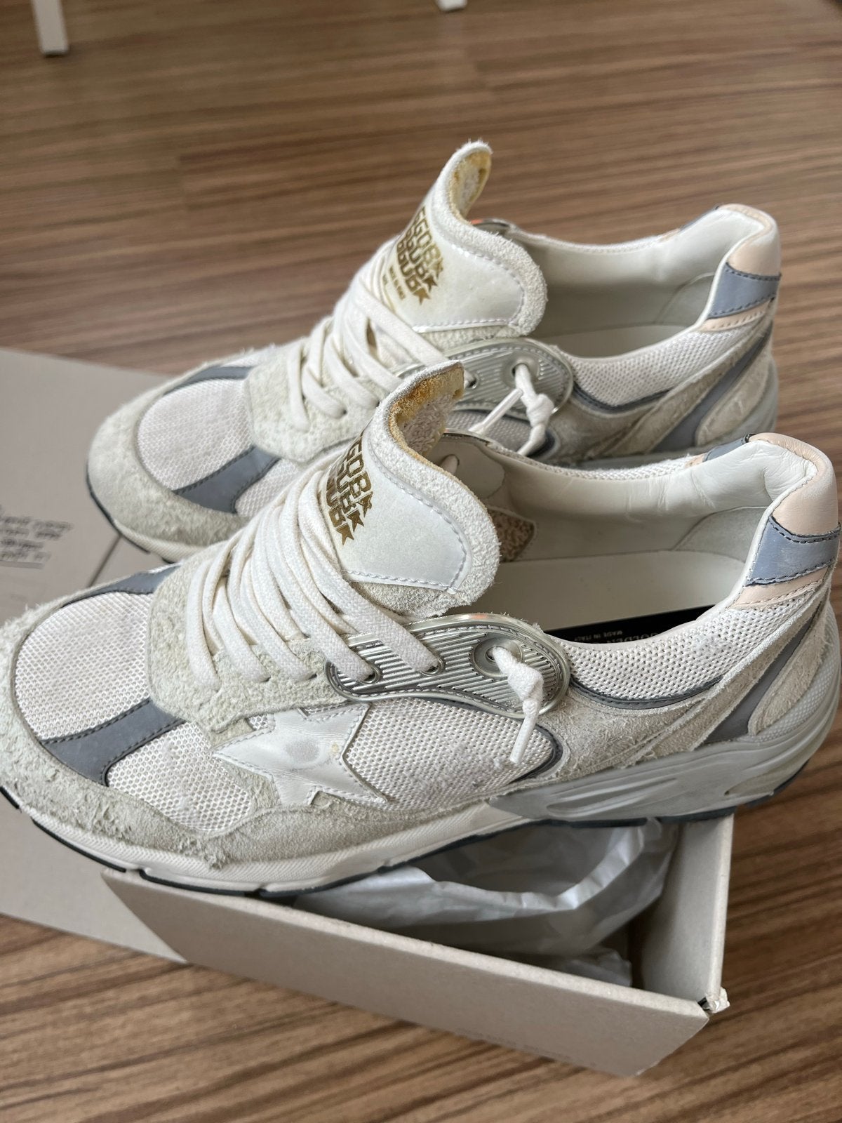 Golden Goose running Dad-Star Sneakers  39 - Zgan, Ophalen of Verzenden, Zo goed als nieuw, Wit, Sneakers of Gympen