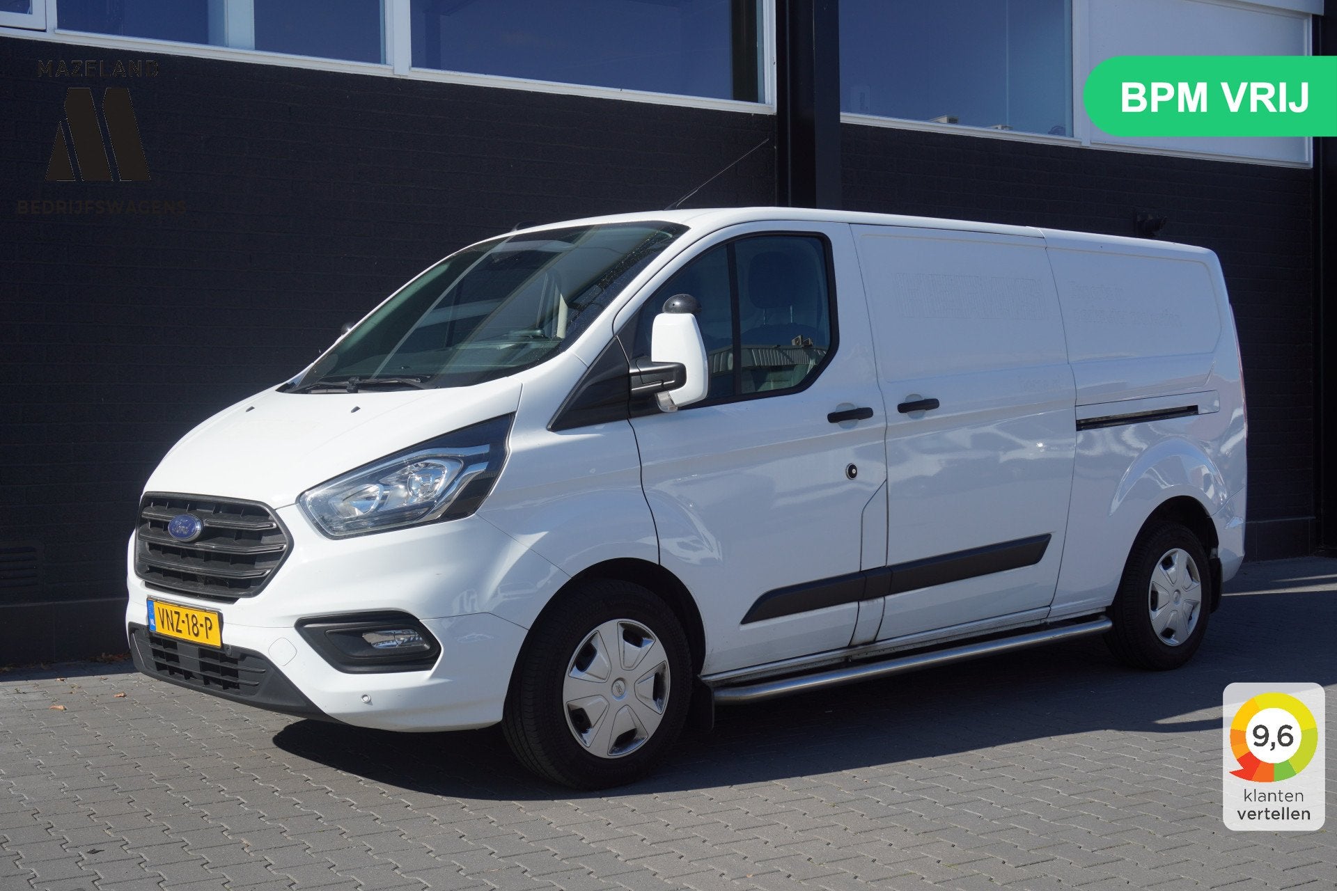 Ford Transit Custom 2.0 TDCI L2 130PK 2x Schuifdeur EURO 6 -, Voorwielaandrijving, 4 cilinders, Wit, Origineel Nederlands