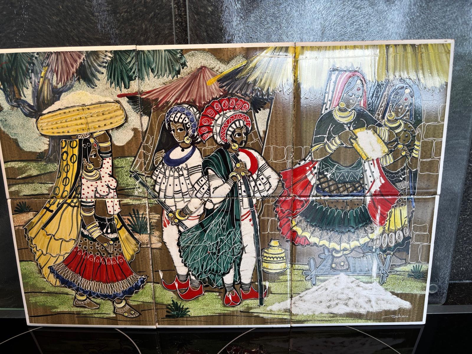 Unieke tegelwanddecoratie, Ophalen of Verzenden