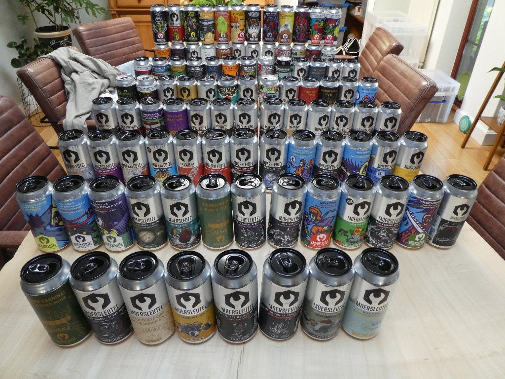 lege bierblikjes moersleutel 97 verschillende, Ophalen of Verzenden, Gebruikt, Flesje(s), Overige merken