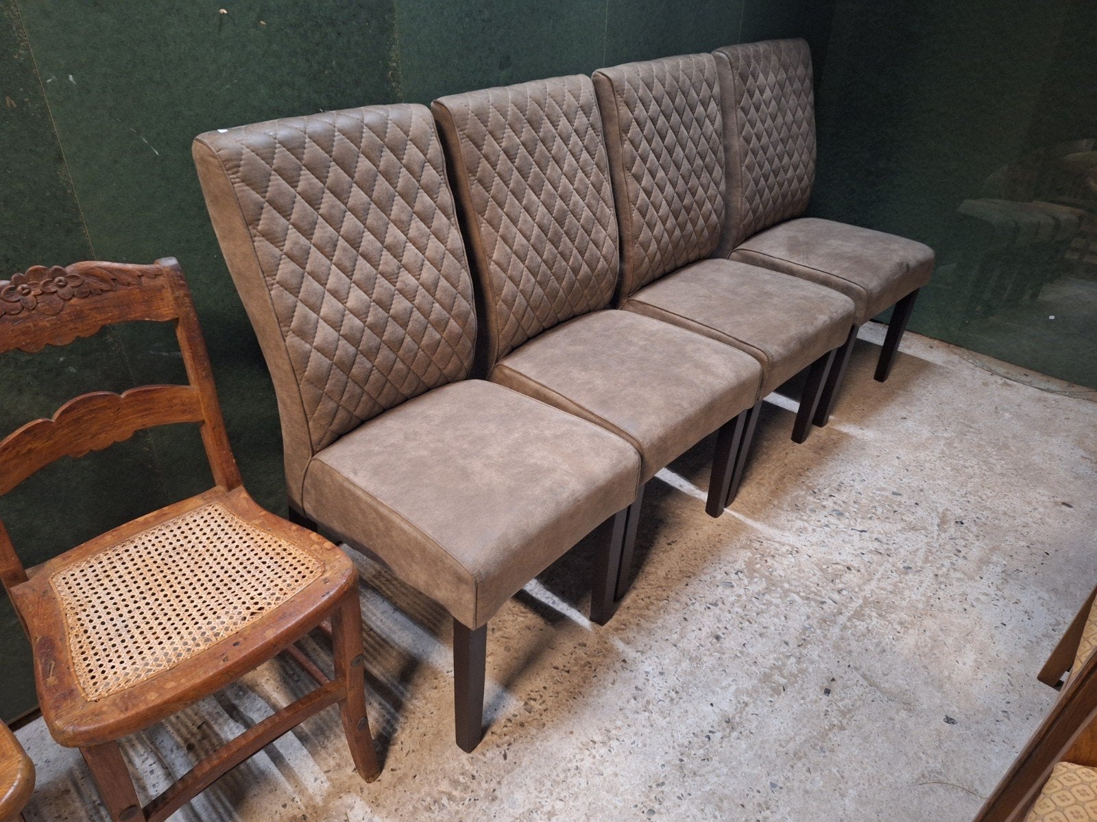 4 nette eetkamerstoelen stoel stoelen antraciet modern, Ophalen, Gebruikt, Vier, Modern