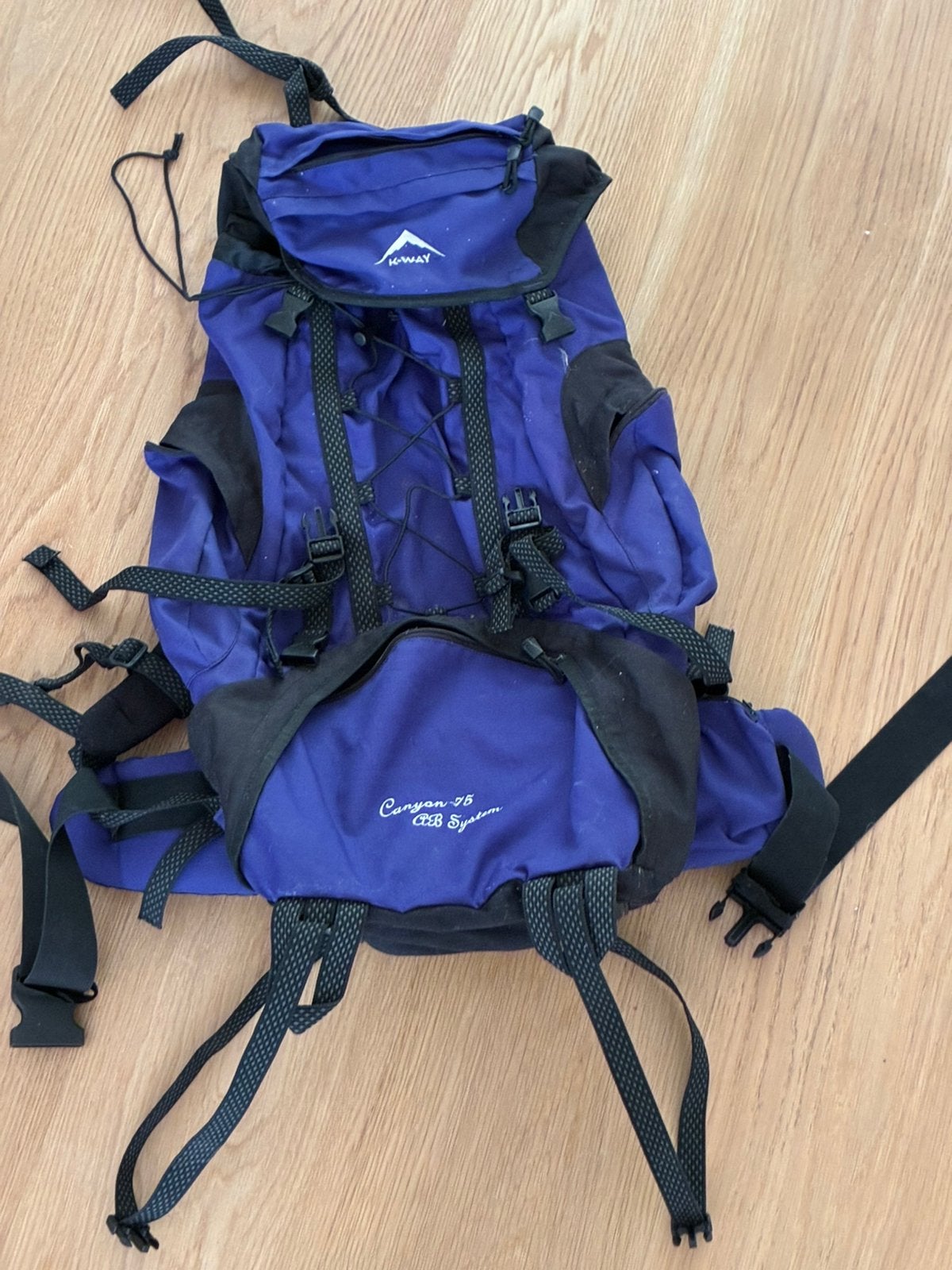 Rugzak backpack K-way 75, Ophalen of Verzenden, Zo goed als nieuw, Rugzak