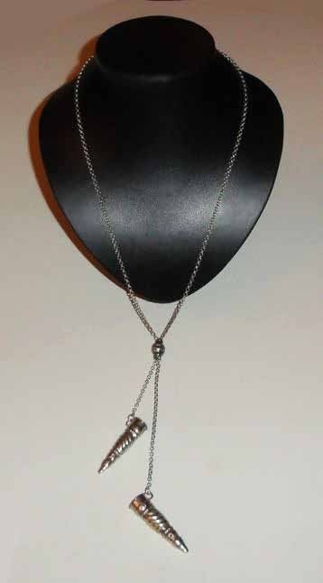 Ketting breipendoppen zilver 835, Met hanger, Verzenden, Nieuw, Zilver
