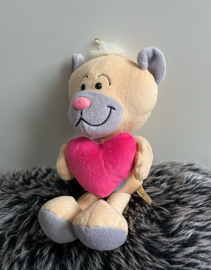 Pimboli knuffel met hartje. 32 cm, Verzamelen, Verzenden, Pimboli, Zo goed als nieuw, Knuffel