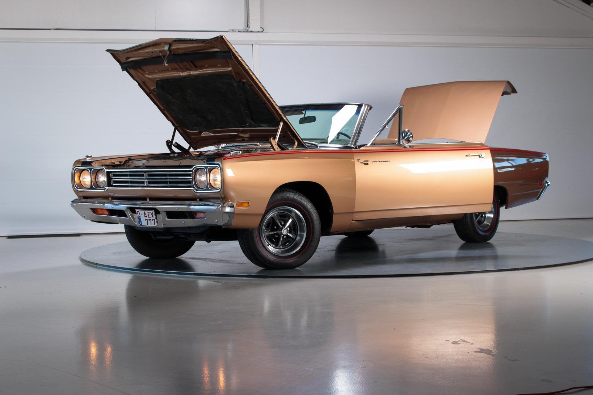 1969 Plymouth Road Runner|4-Speed|Matching #s|Build Sheet, Auto's, Oldtimers, Achterwielaandrijving, 334 pk, Leder, Handgeschakeld