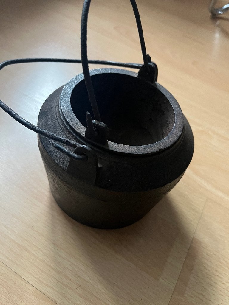 ijzeren lijmpot schilder oud, Antiek en Kunst, Ophalen of Verzenden