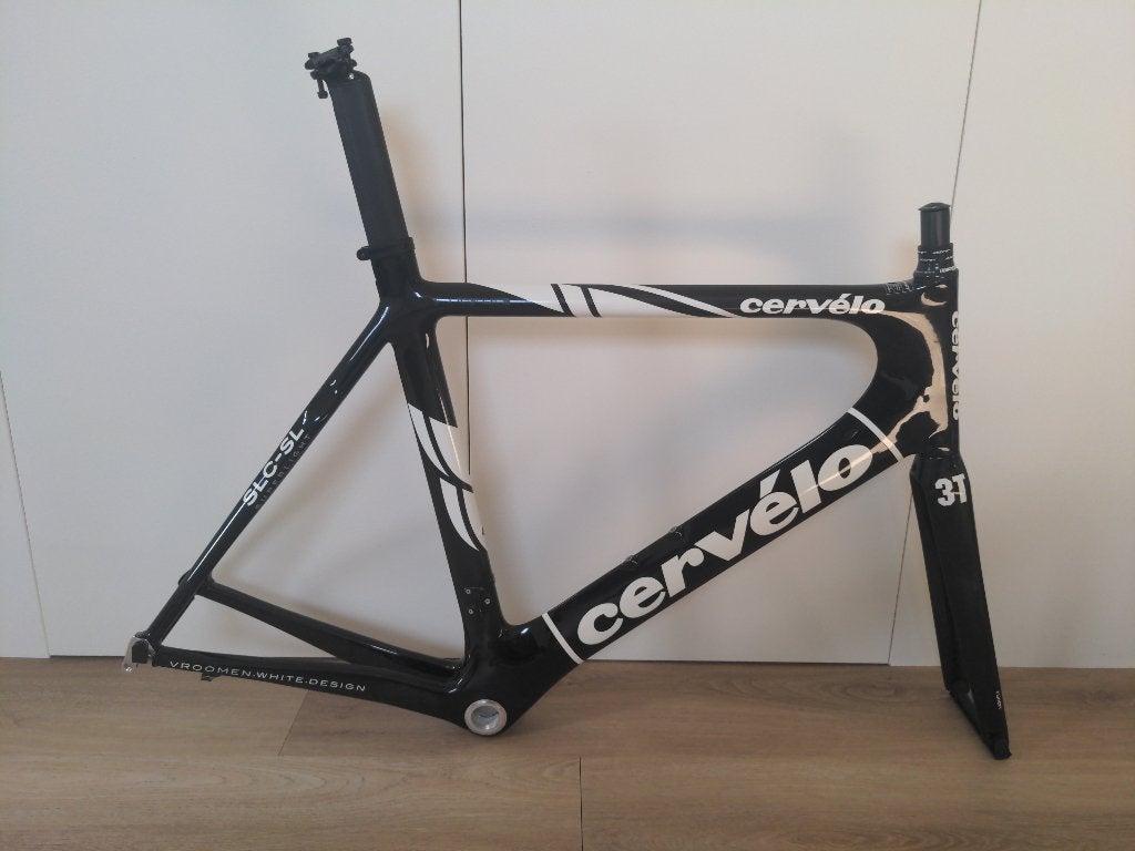 Cervelo Soloist SLC-SL 61 cm frameset incl. vork en zadelpen, 28 inch, Gebruikt, Carbon, 57 tot 61 cm