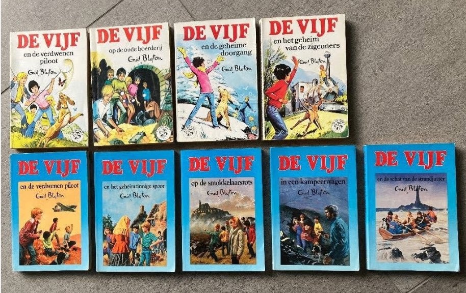 De Vijf - 8 boeken van Enid Blyton, Gelezen, Ophalen of Verzenden, Fictie, Enid Blyton