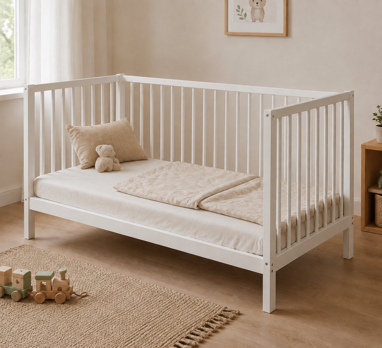 Wit ledikant IKEA GULLIVER, Ophalen, Gebruikt, Ledikant