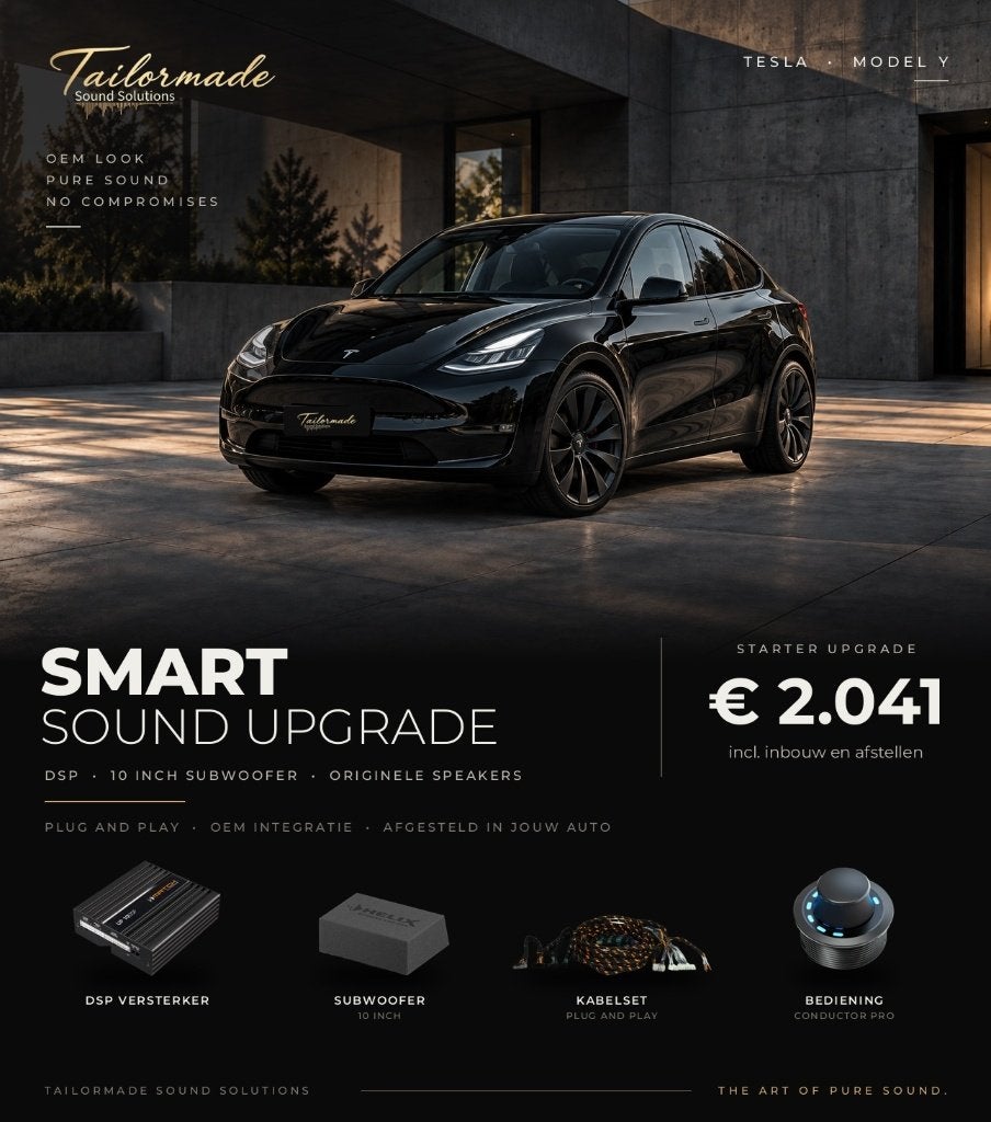 Tesla Model Y audio upgrade vanaf €2.041 incl. inbouw, Auto diversen, Ophalen, Nieuw