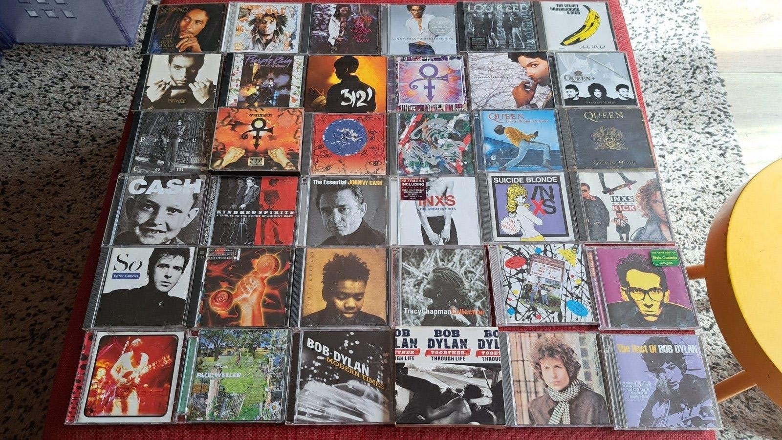 Cd's Prince Reed Cure, InXs Dylan Queen Costello Cash Weller, Ophalen of Verzenden