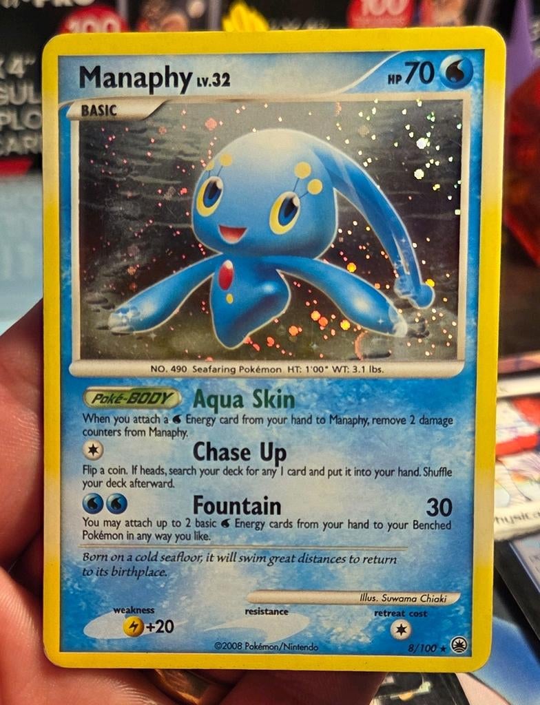Manaphy 8/100 Majestic Dawn Holo - EXC, Ophalen of Verzenden, Zo goed als nieuw