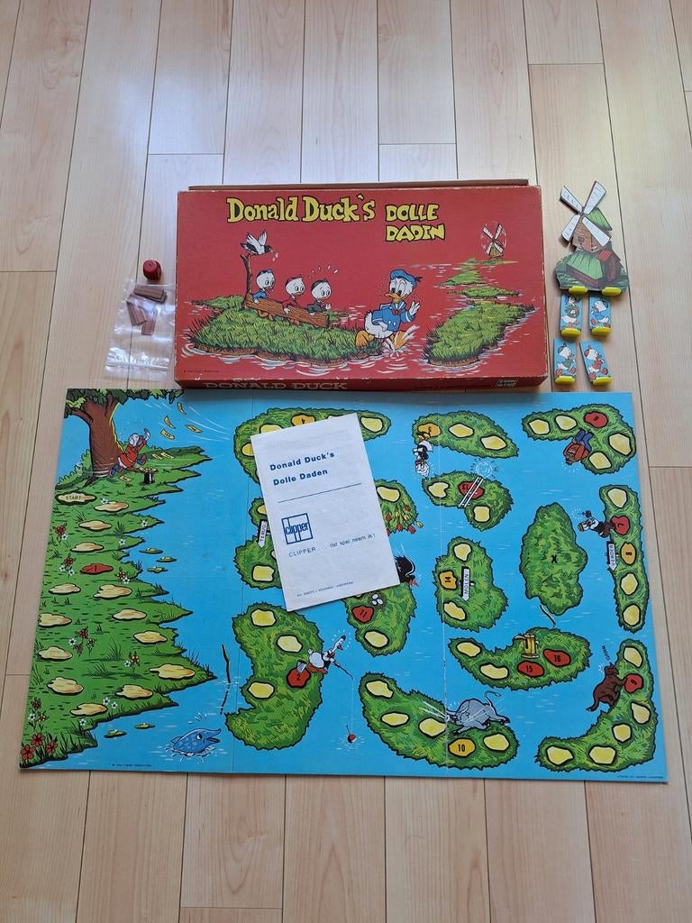 Donald Duck's Dolle Daden spel 1965, Ophalen of Verzenden, Gebruikt