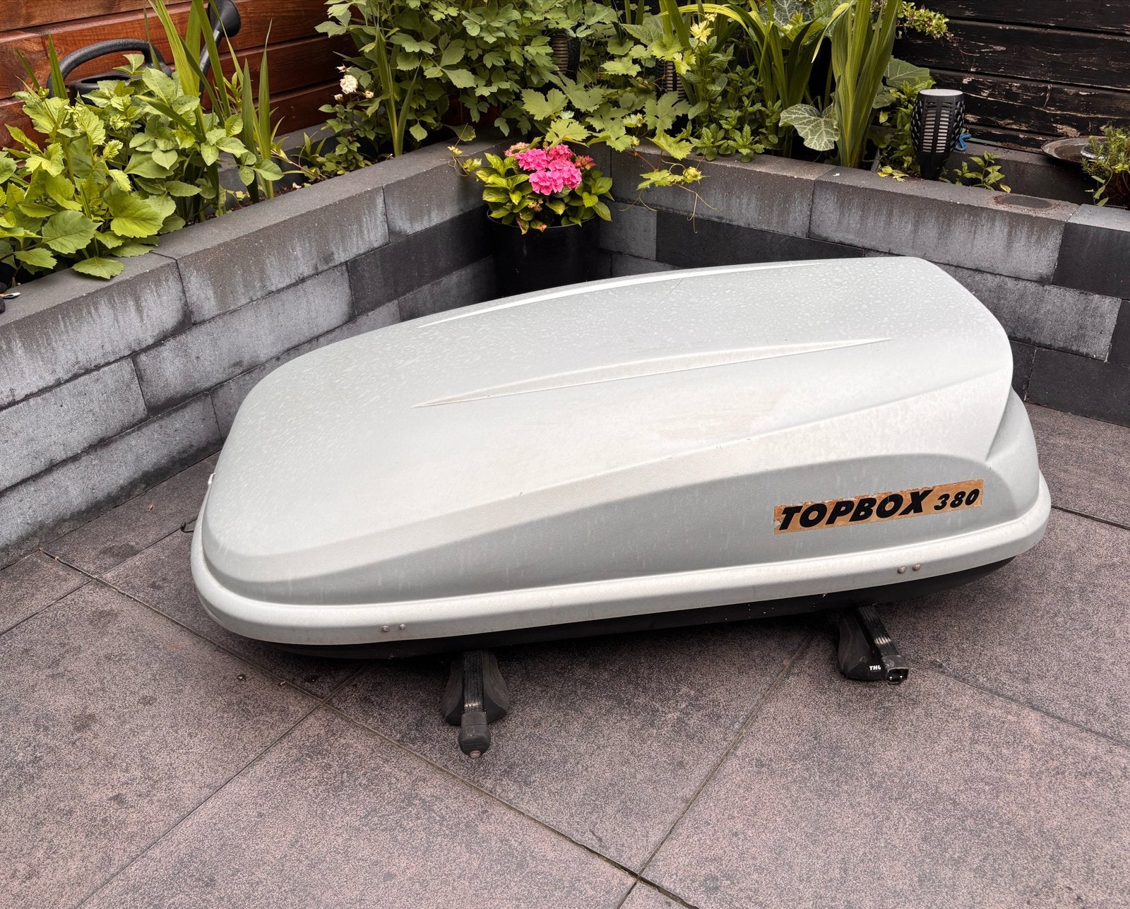 Topbox 380 Dakkoffer met Thule dakdragers, Ophalen, Gebruikt