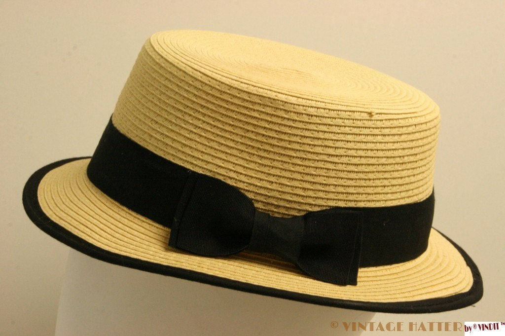 strohoed Boater hoed Hawkins creme 57 nieuw gratis verzenden, Kleding | Dames, 56 of 57 cm (M, 7 of 7⅛ inch), Hoed, Hawkins, Nieuw