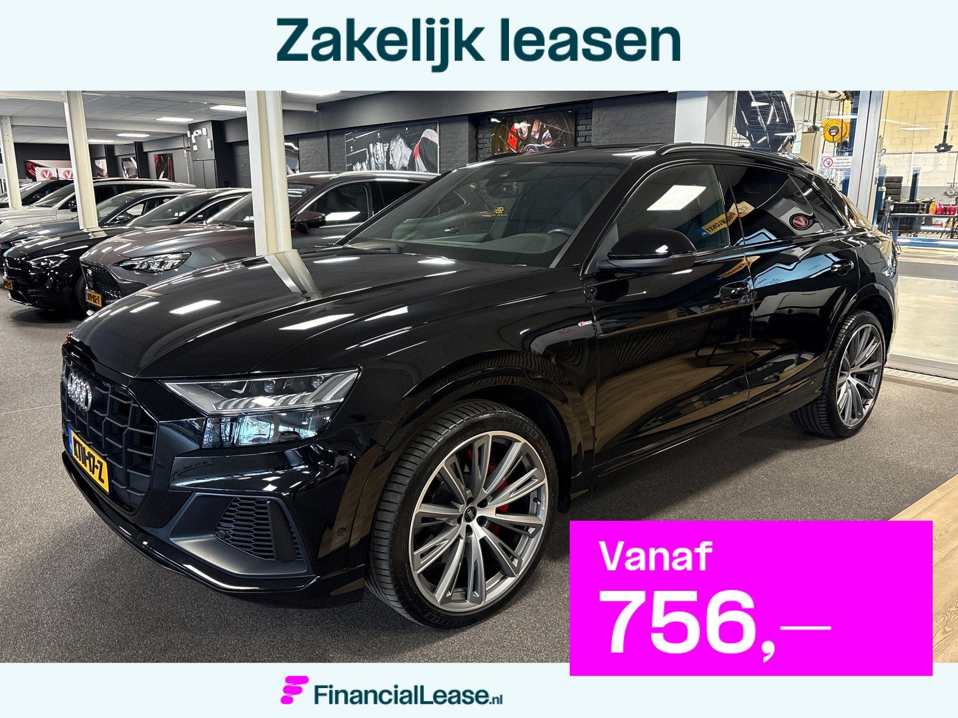 Audi Q8 60 TFSI e quattro Pro Line S Competition/s-line/leer, Automaat, Dealer onderhouden, 14 kWh, Gebruikt