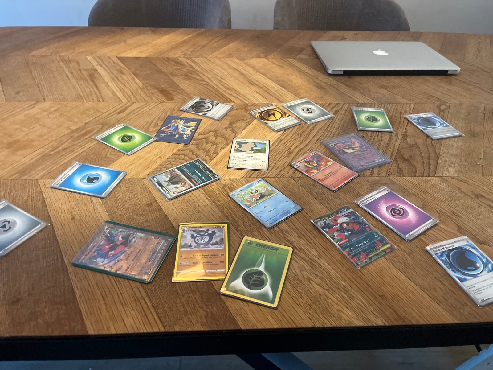 Pokémon kaarten: 12 packs en losse kaarten, Ophalen of Verzenden, Gebruikt, Meerdere kaarten