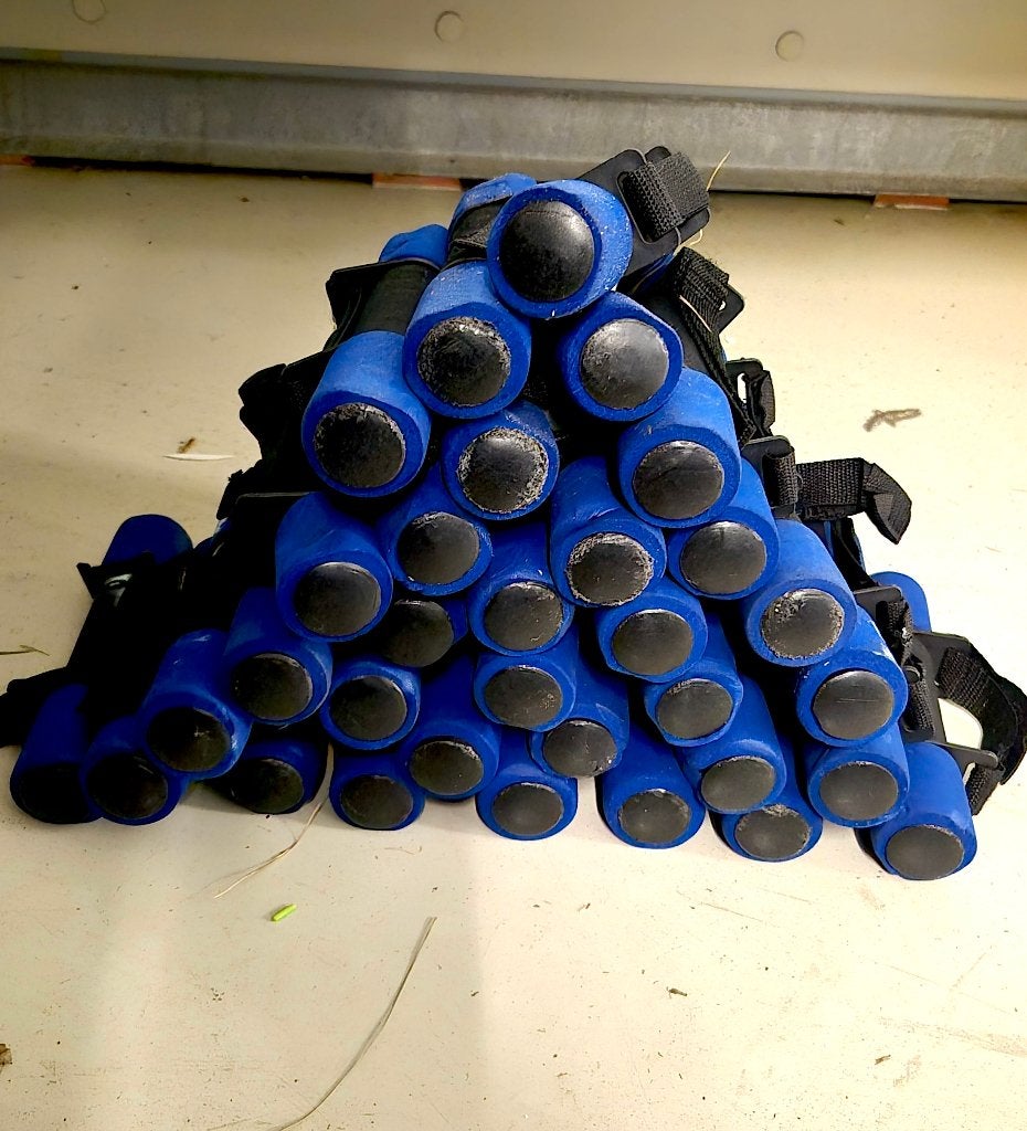 Dumbells softgrip 1 kg - gewichtjes voor sport, Ophalen, Gebruikt, Benen, Dumbbell