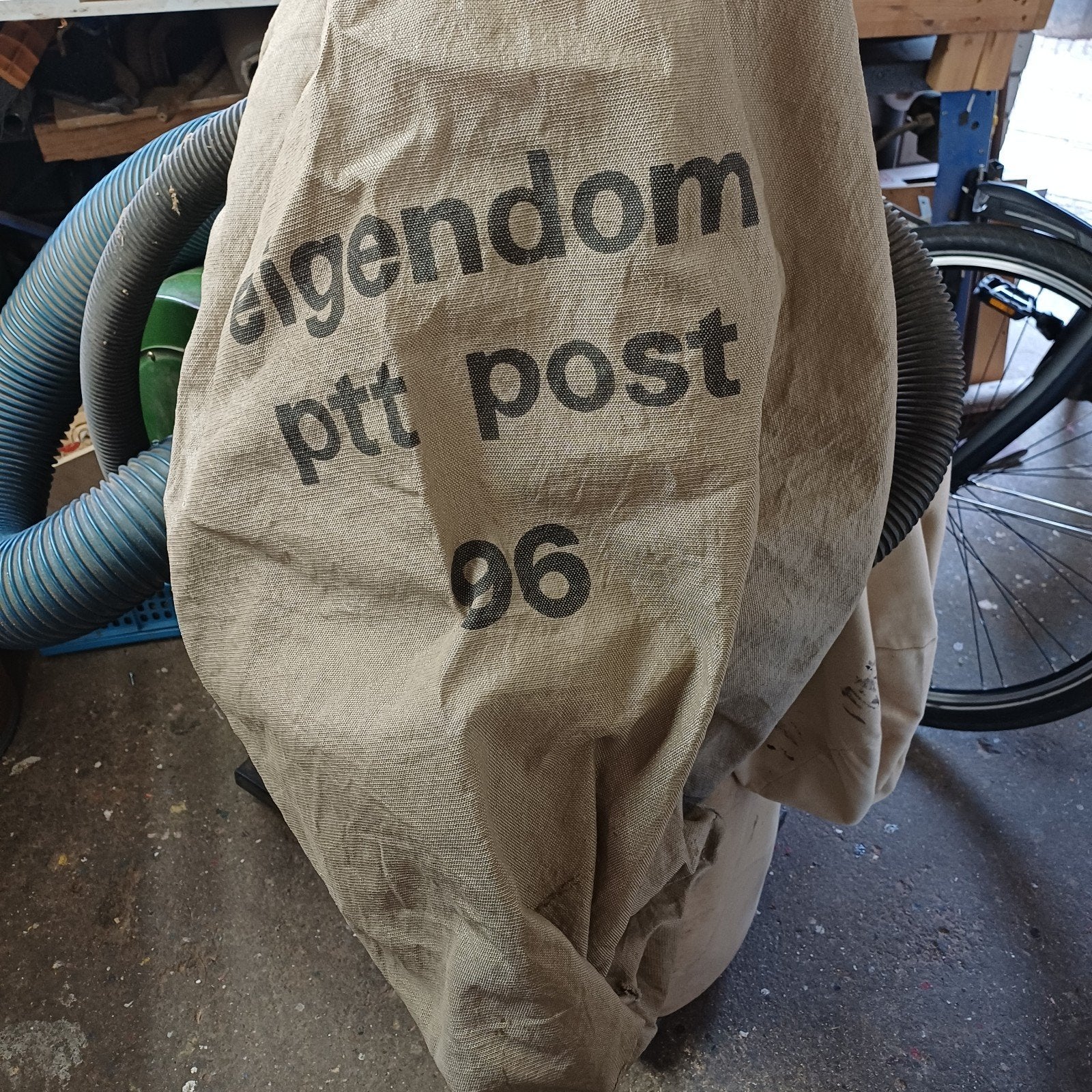 Vintage PTT Post zak - 'Eigendom PTT Post 96', Ophalen, Zo goed als nieuw