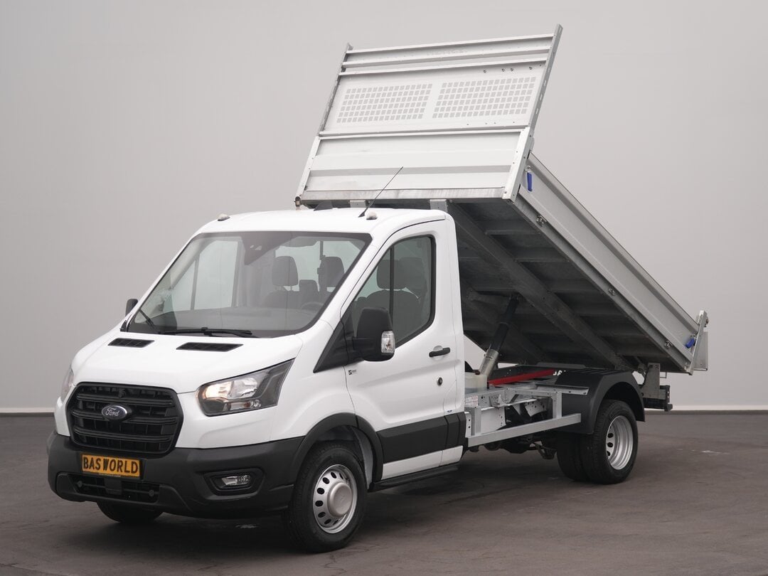 Ford Transit 170pk Tipper Kipper Dubbellucht 3,5t Trekhaak A, Auto's, 4 cilinders, Wit, Bedrijf, 170 pk