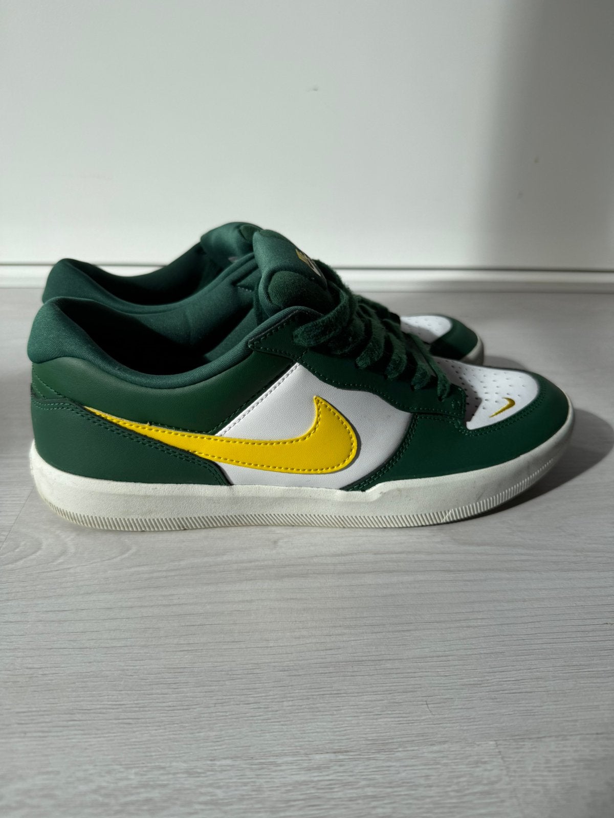 Nike SB Force 58 groen wit geel maat 43, Overige kleuren, Ophalen of Verzenden, Sneakers of Gympen, Zo goed als nieuw