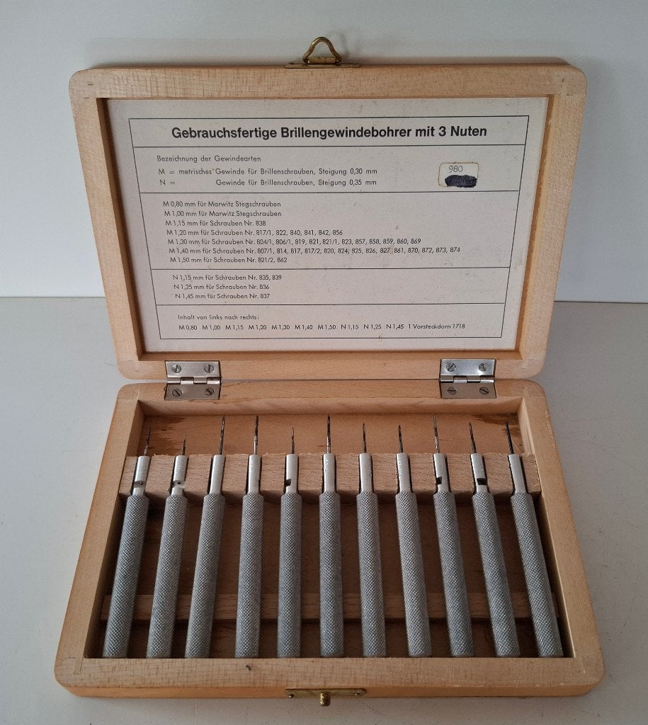 Horlogemakers tapjes M 0,8 - M 1,5, Ophalen of Verzenden
