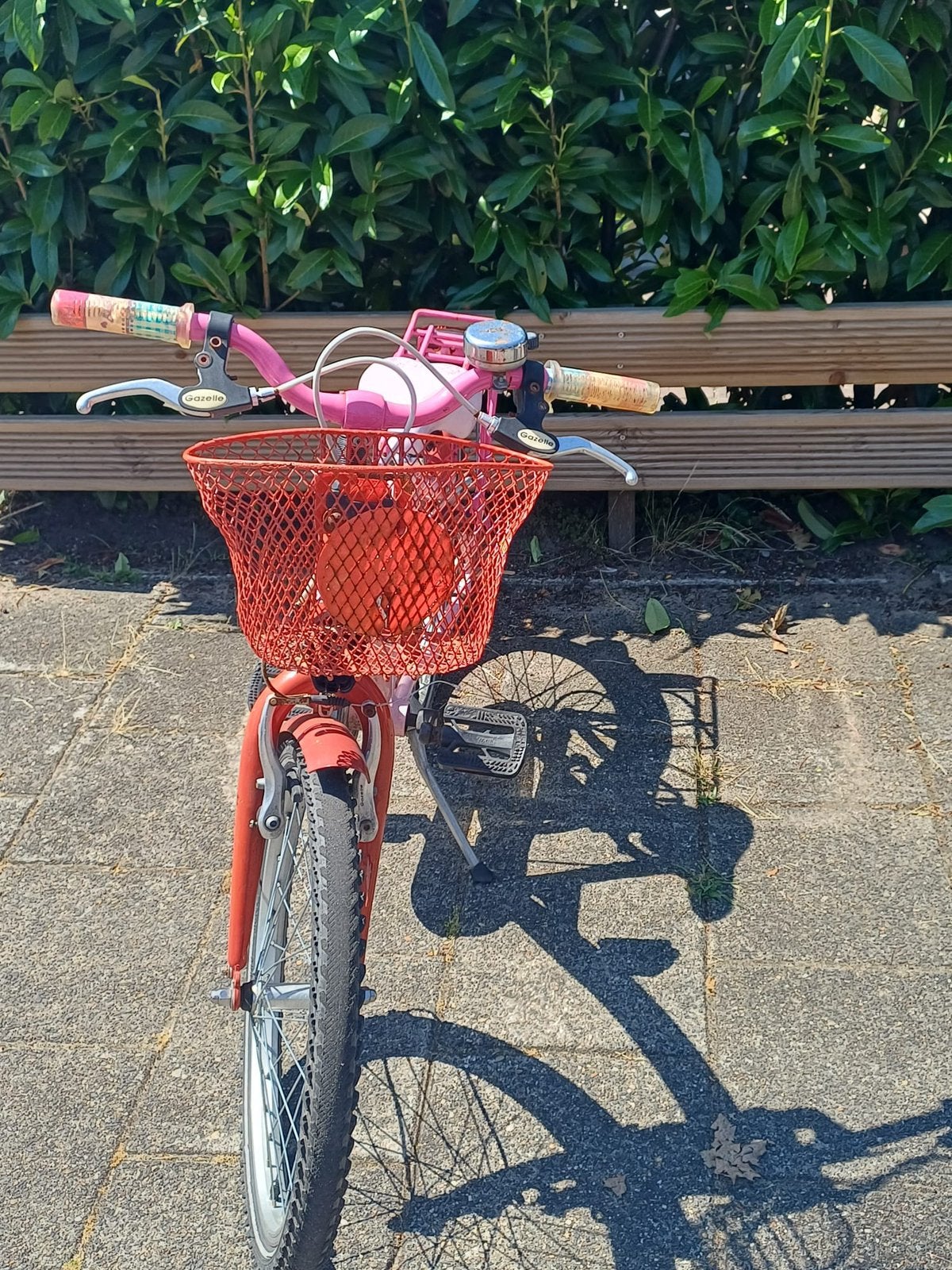 Een roze prinsessen fiets, Terugtraprem, Gebruikt, Huif, Ophalen of Verzenden