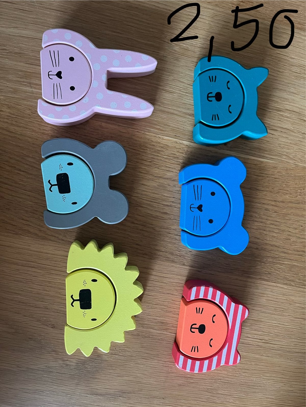 Houten dierenpuzzels voor kinderen, Ophalen of Verzenden, Gebruikt, Overige typen