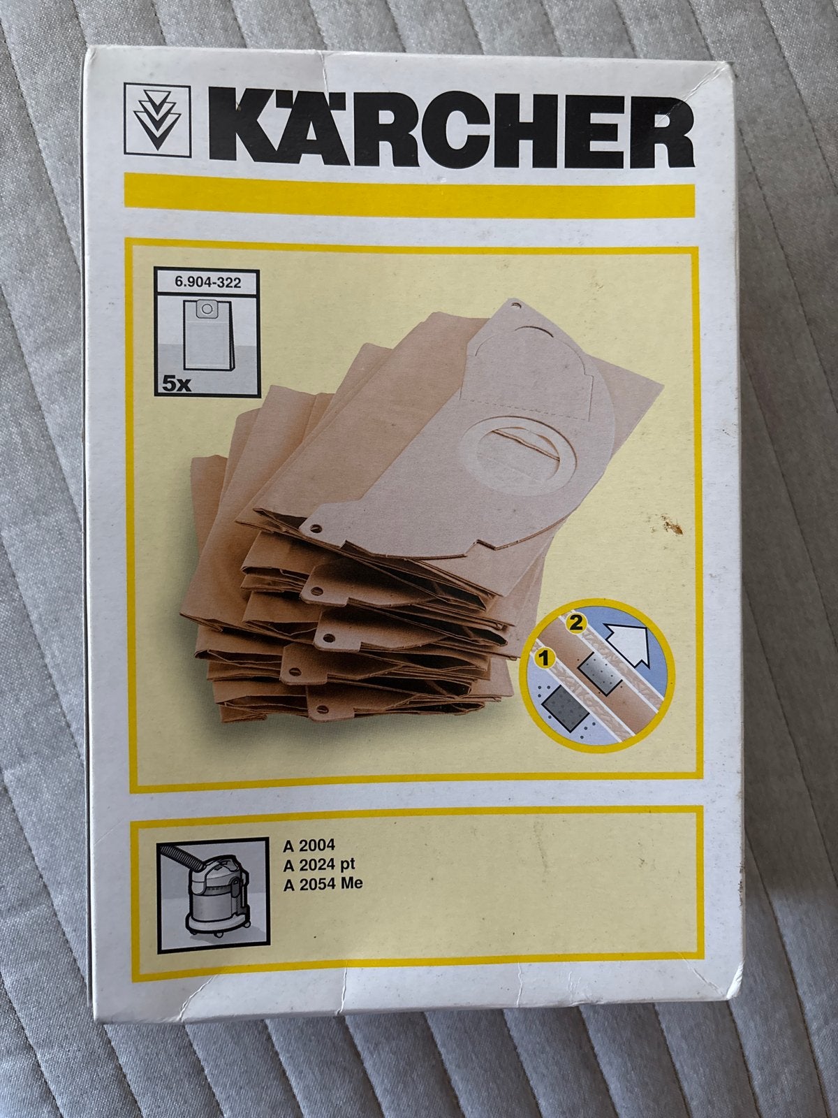 Kärcher 6.904-322 stofzuigerzakken - 5 stuks - Nieuw, Ophalen of Verzenden, Nieuw, Stofzak, Kärcher