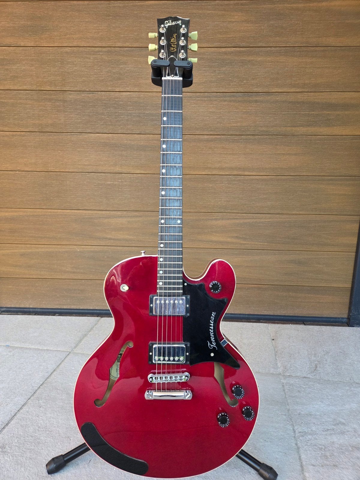 Gibson Chet Atkins Tennessean (1995) Cherry Red in Topstaat!, Muziek en Instrumenten, Ophalen, Zo goed als nieuw, Semi-solid body