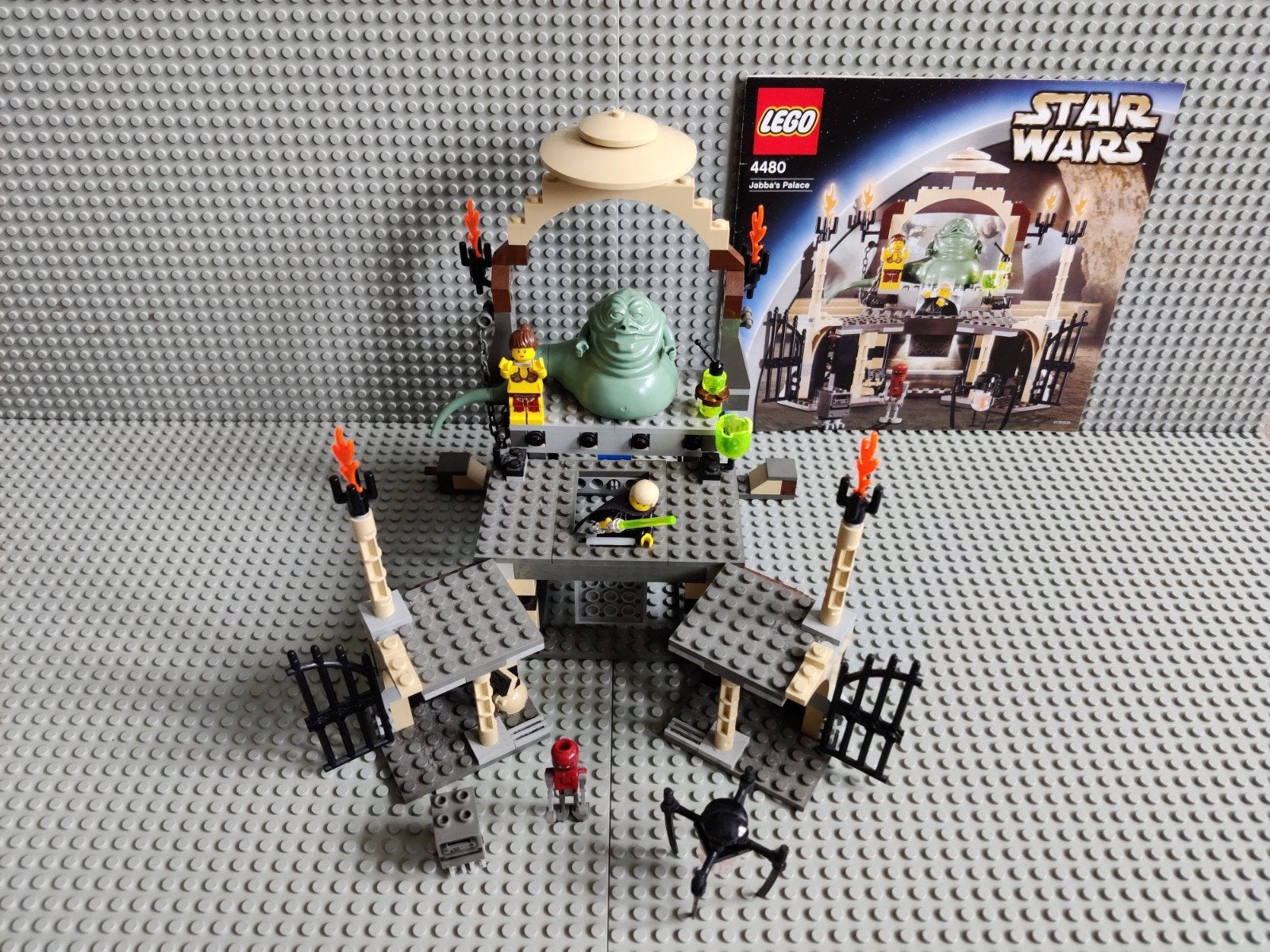 Lego Star Wars 4480 Jabba's Palace 2003 Compleet, Ophalen of Verzenden, Gebruikt