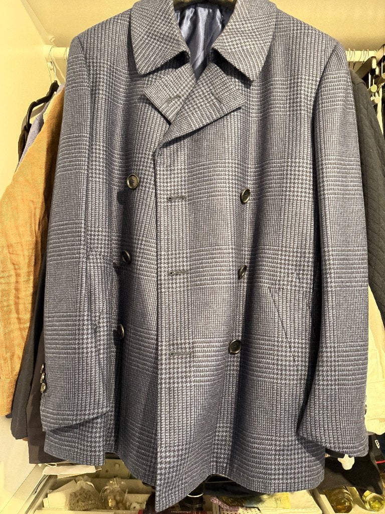 Cesare Attolini peacoat s200, Ophalen of Verzenden, Zo goed als nieuw, Blauw