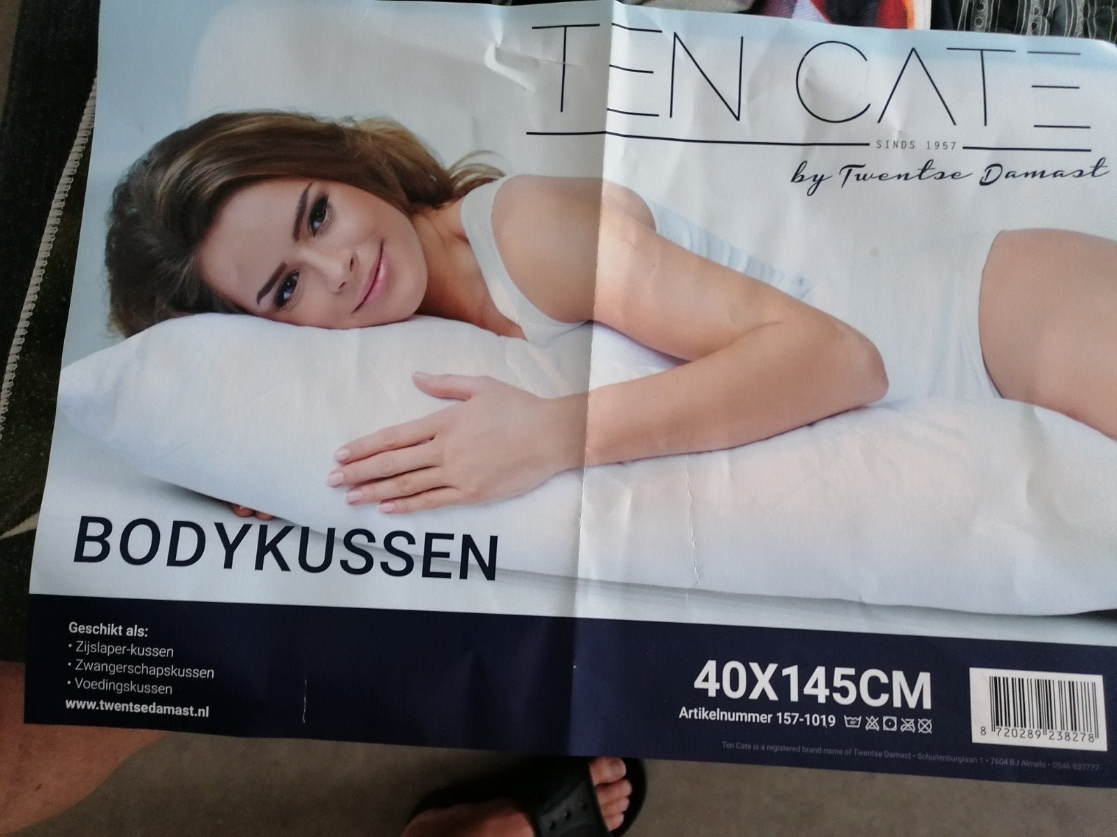 Bodykussen / lichaamskussen, Huis en Inrichting, Slaapkamer | Beddengoed, Eenpersoons, Beige, Nieuw, Ophalen of Verzenden