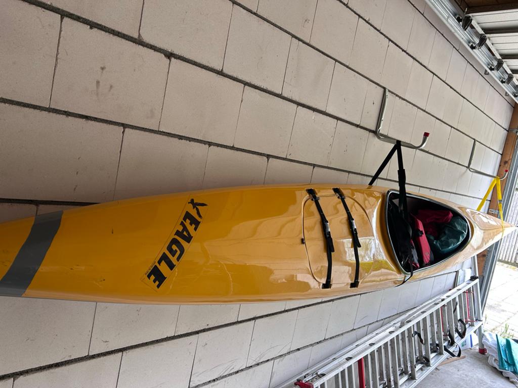 Eagle Touring XL Kajak - Geel, gebruikt maar in goede staat, Watersport en Boten, Ophalen, Gebruikt, 1-persoons