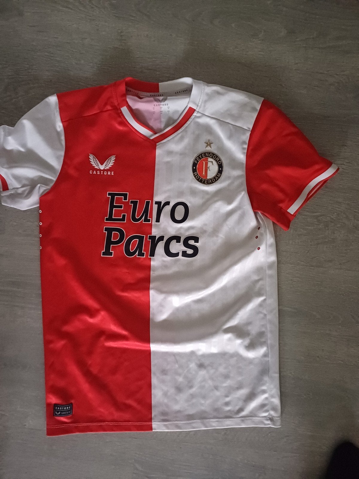 Matchworn gesigneerd Feyenoord shirt  Rais, Ophalen of Verzenden