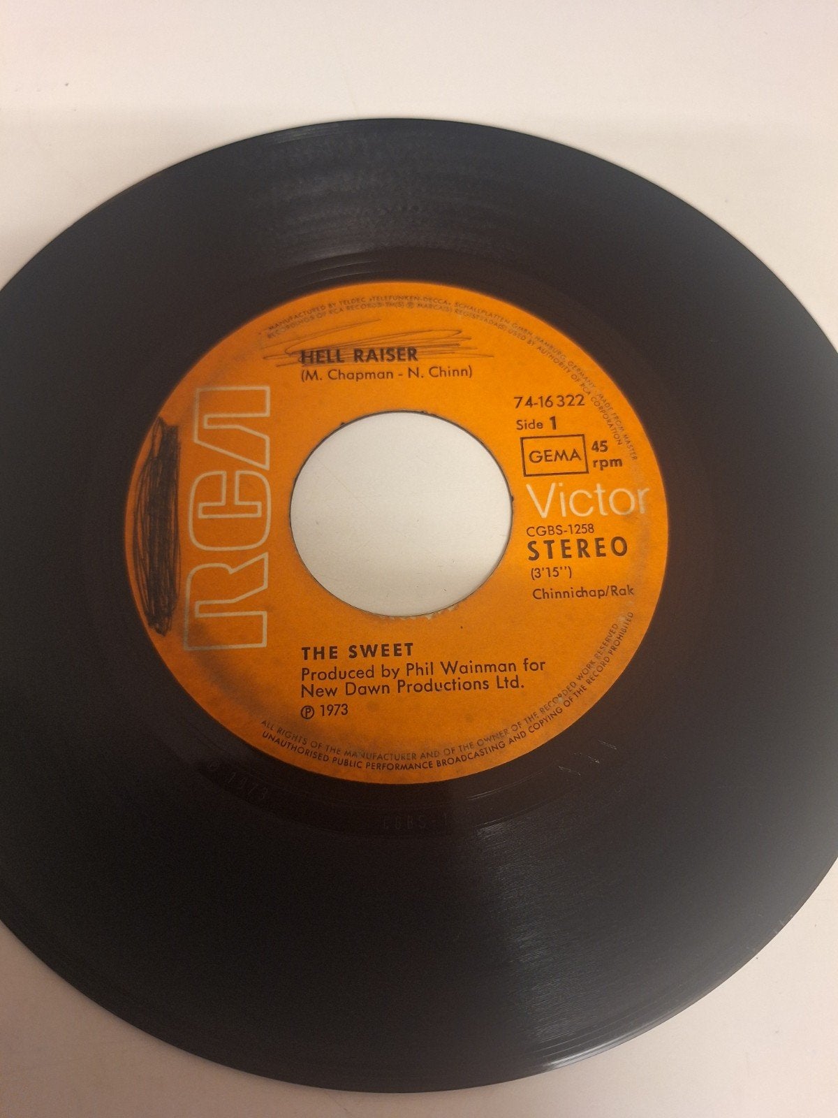 The Sweet - Hell Raiser, 1973., Verzenden, 7 inch, Poprock
