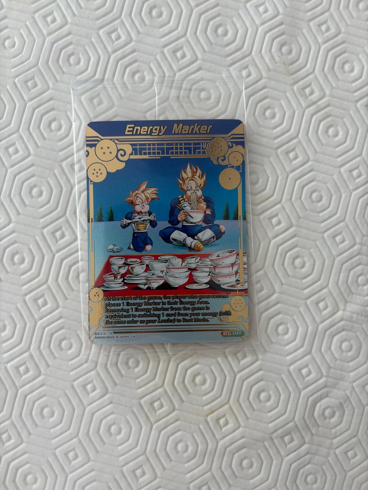 Dragon Ball Super Card Game Energy Marker Goku Gohan, Ophalen of Verzenden, Zo goed als nieuw, Losse kaart