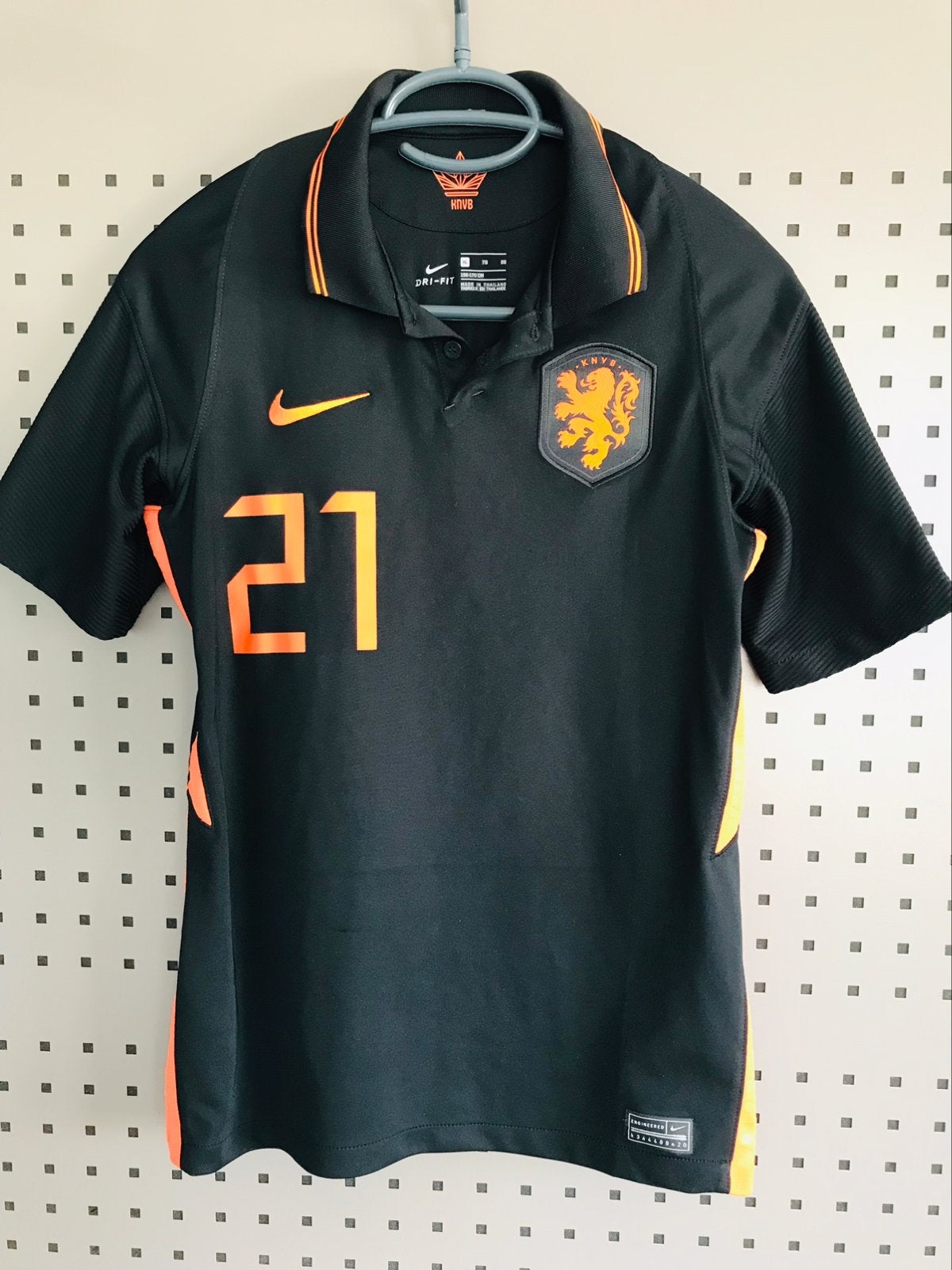 Origineel Nederlands Elftal Shirt Oranje Frenkie de Jong XS, Maat S, Ophalen, Zo goed als nieuw, Shirt