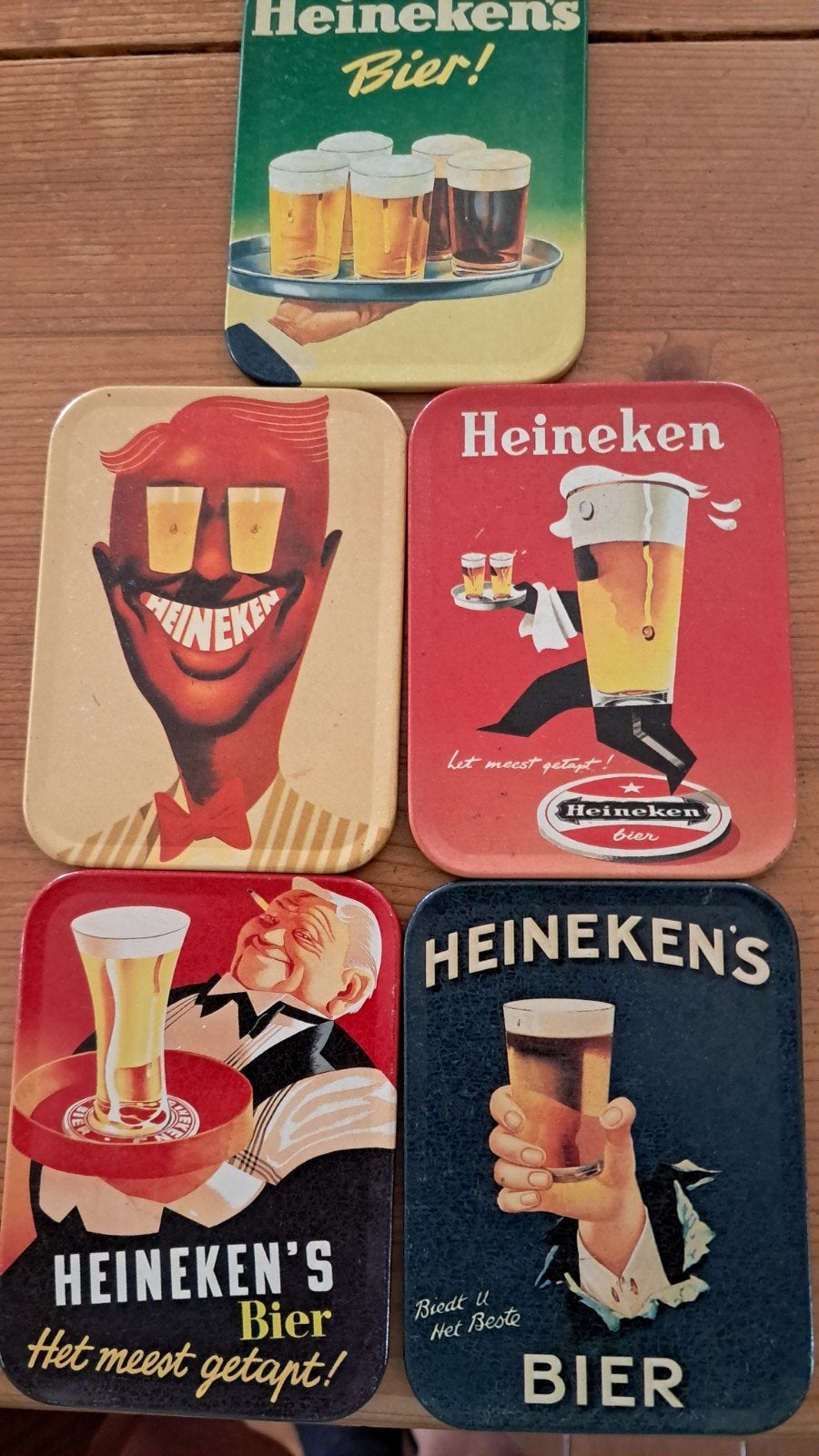 Mooie  stevige bierviltjes, Ophalen, Zo goed als nieuw, Viltje(s), Heineken