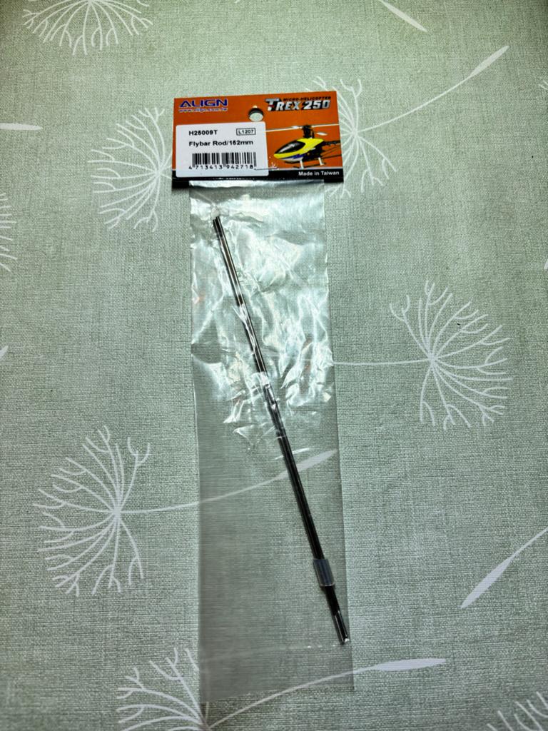 Align T-Rex 250 Flybar Rod 162mm H25009T Nieuw, Ophalen of Verzenden, Nieuw, Elektro, Helikopter