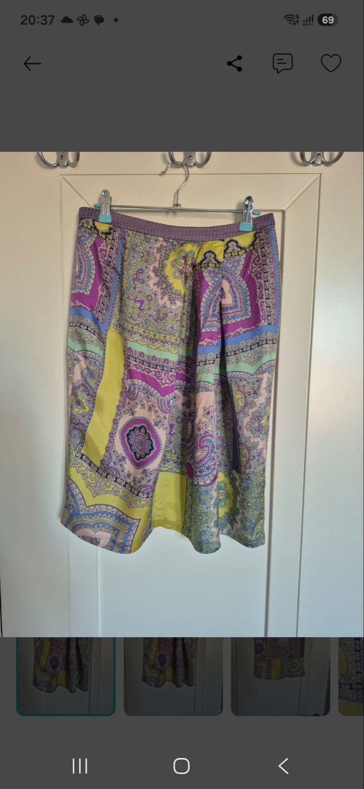 Etro Paisley Rok Maat 38(M), Maat 38/40 (M), Meerkleurig, Ophalen of Verzenden, Zo goed als nieuw
