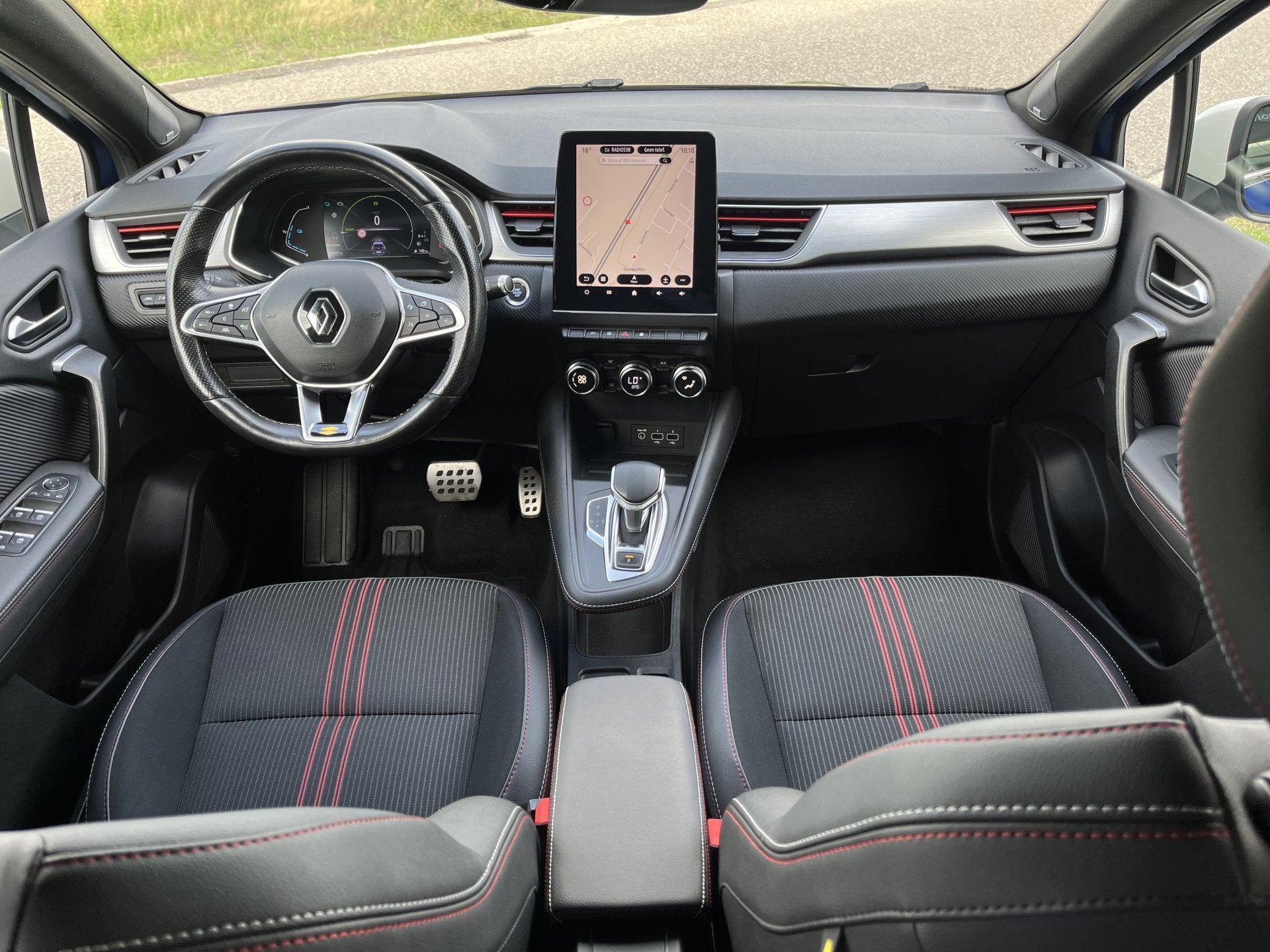 Renault Captur 1.6 E-Tech Hybrid 145PK R.S. Line / Dealer on, Auto's, Blauw, Bedrijf, SUV of Terreinwagen, Te koop