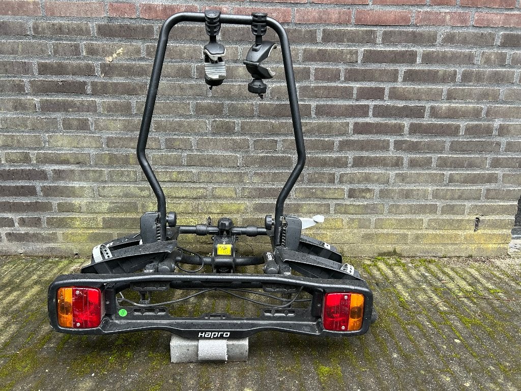 Hapro fietsendrager, Auto diversen, Fietsendragers, Ophalen, Gebruikt, Brede banden, 2 fietsen