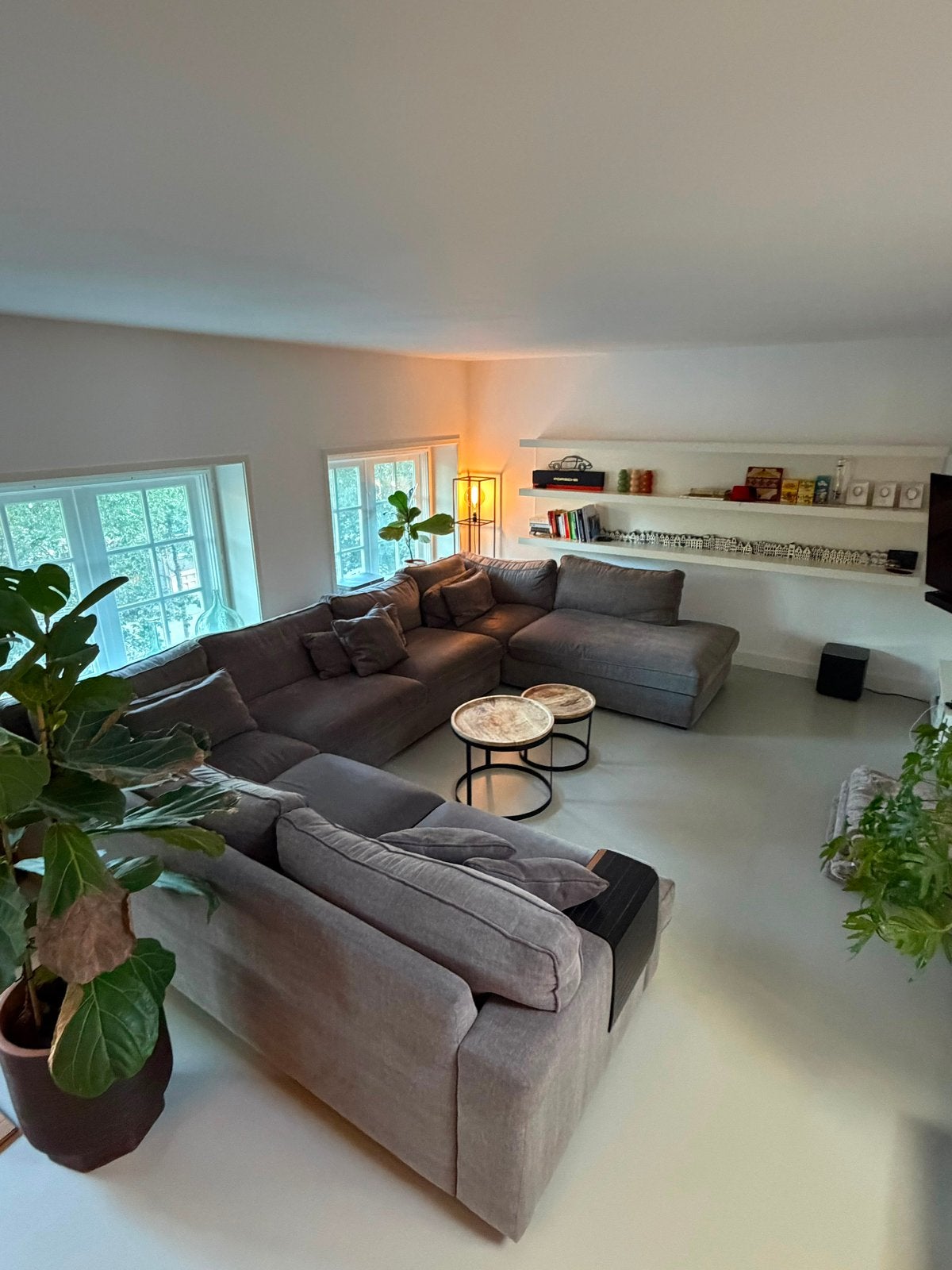 Rofra Home modulaire U-bank - taupegrijs - zeer ruim & comfy, Ophalen, Gebruikt, Stof