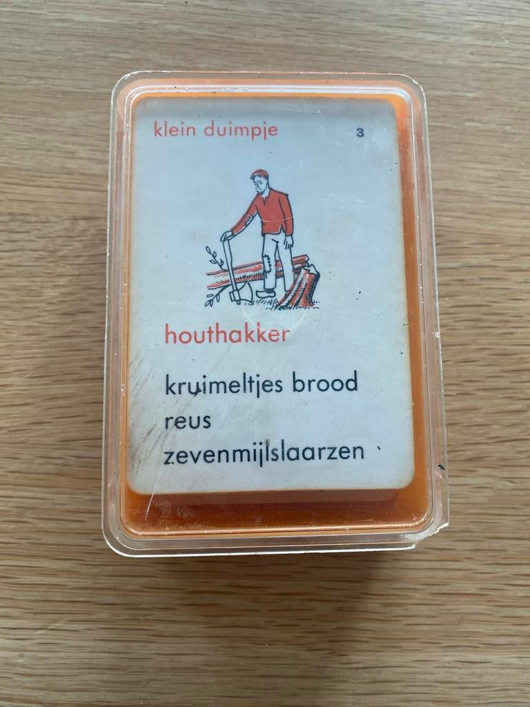 Vintage Plastic Kwartetspel - Sprookjeseditie, Vijf spelers of meer, Ophalen of Verzenden, Gebruikt